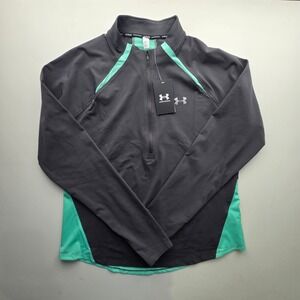 Under Armour Women's XL Heat Gear Fitted Long Sleeve Quarter Zip Running Top